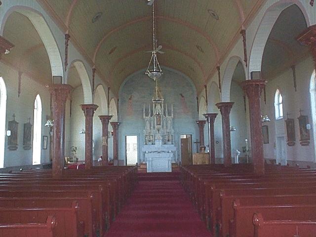 Inside Sacred Heart Church, Johnstown