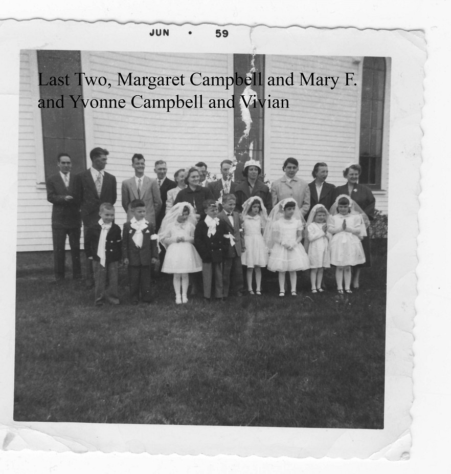 Last Two Margaret Campbell and Mary F, Yvonne Campbell and Vivian